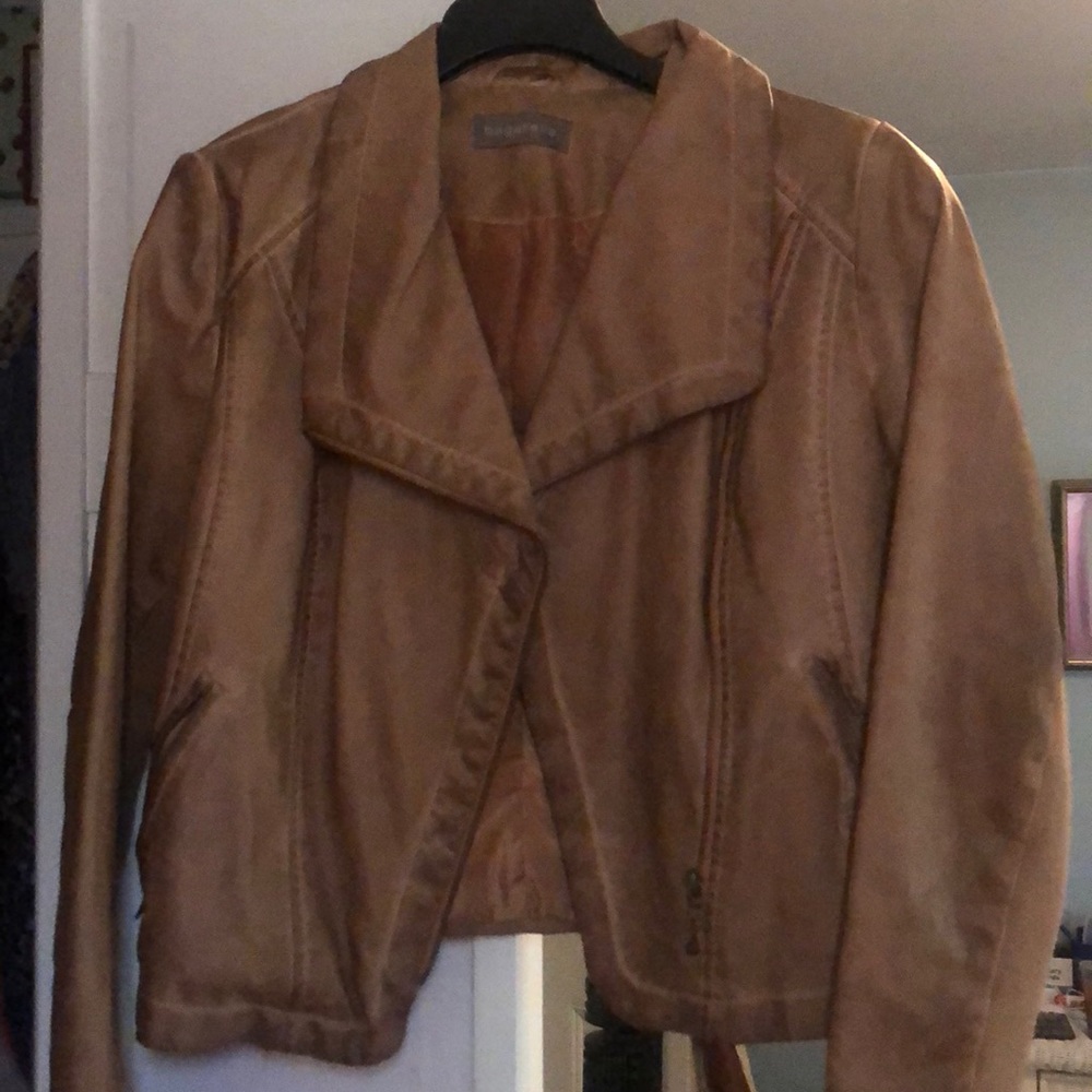 Faux leather jacket, size medium